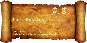 Perl Bettina névjegykártya